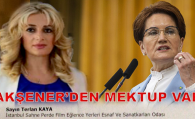 BAŞKANIMIZA AKŞENER’DEN TEBRİK MEKTUBU